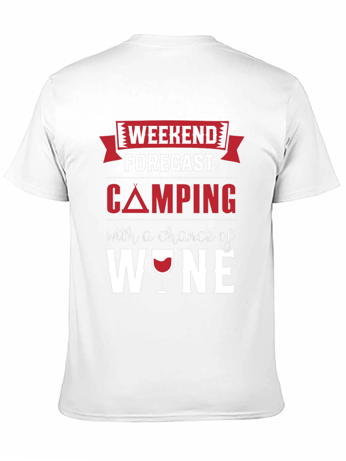 Camping & Wine Forecast T-Shirt