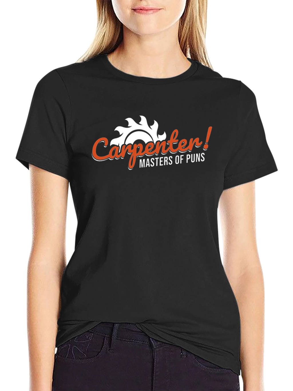 Carpenter Masters of Puns Black Graphic Tee