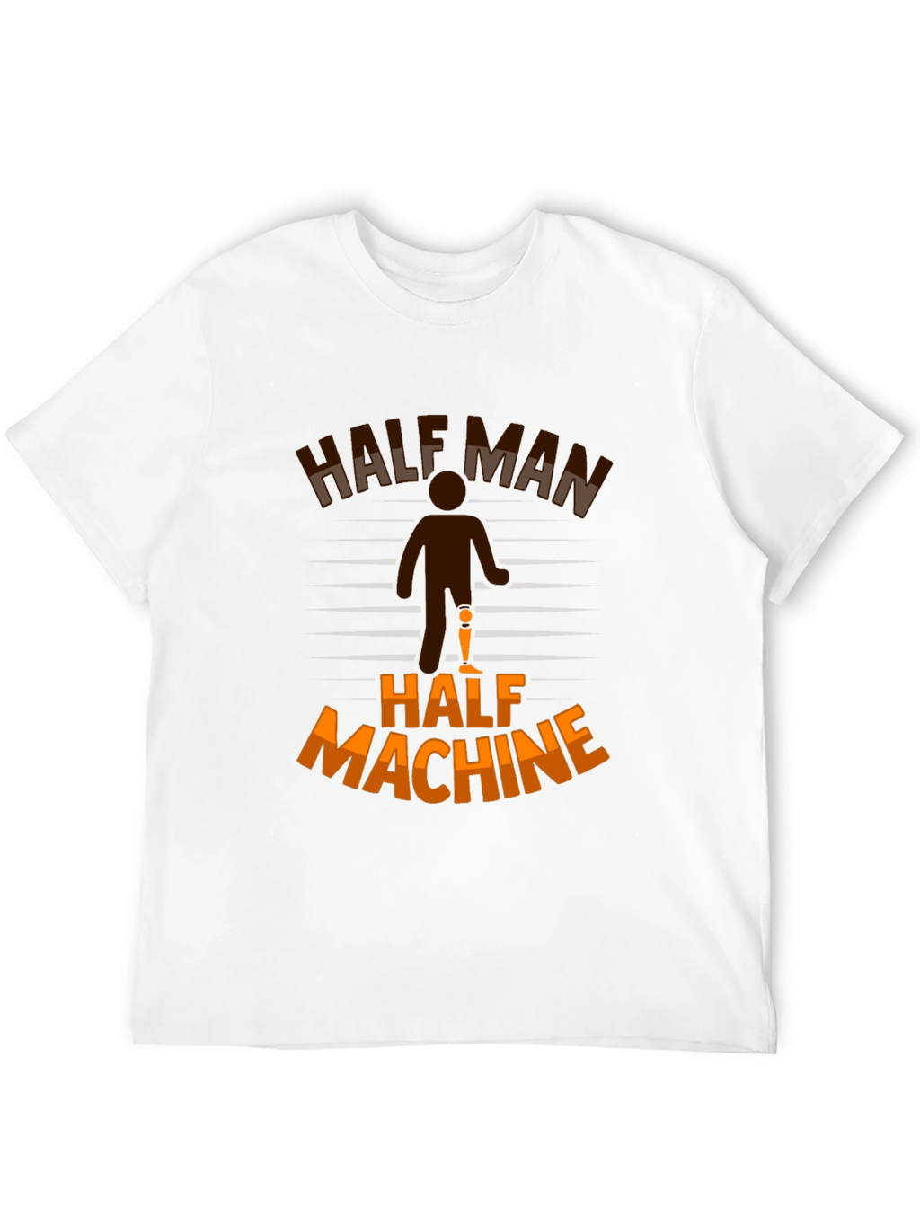 Half Man Half Machine Graphic T-Shirt