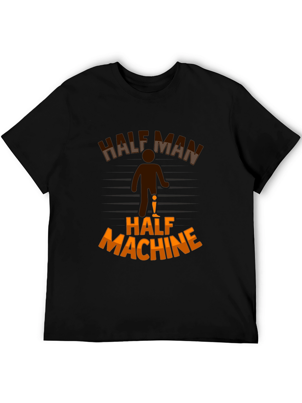 Half Man Half Machine Graphic T-Shirt