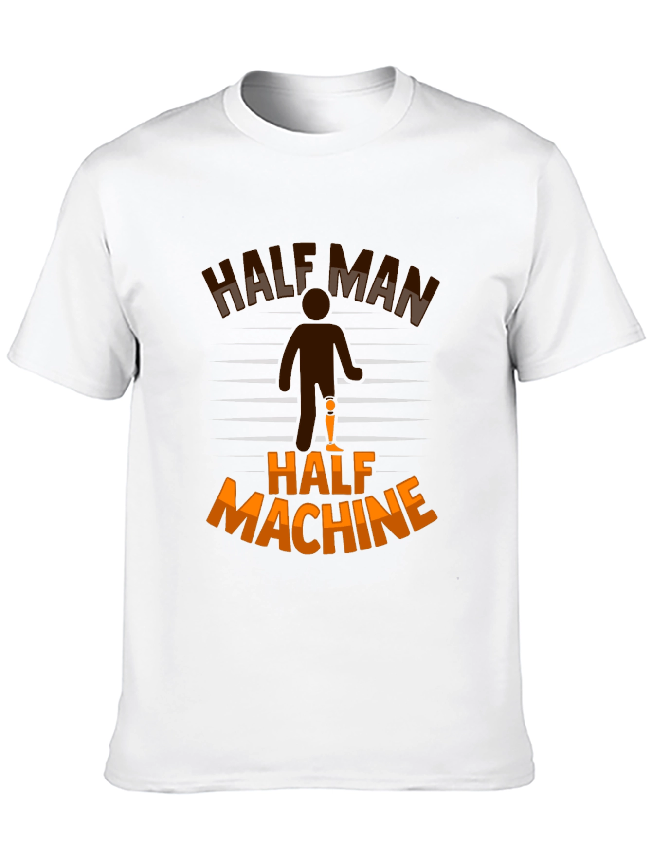 Half Man Half Machine Graphic T-Shirt