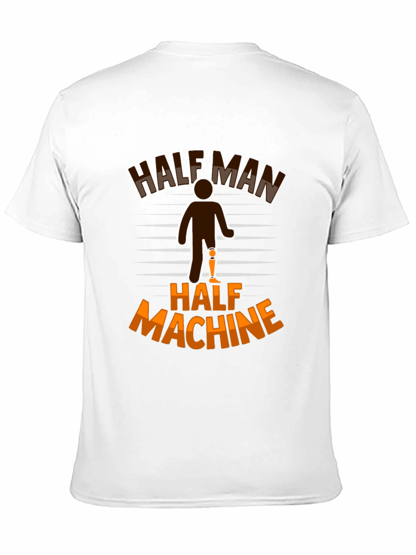 Half Man Half Machine Graphic T-Shirt
