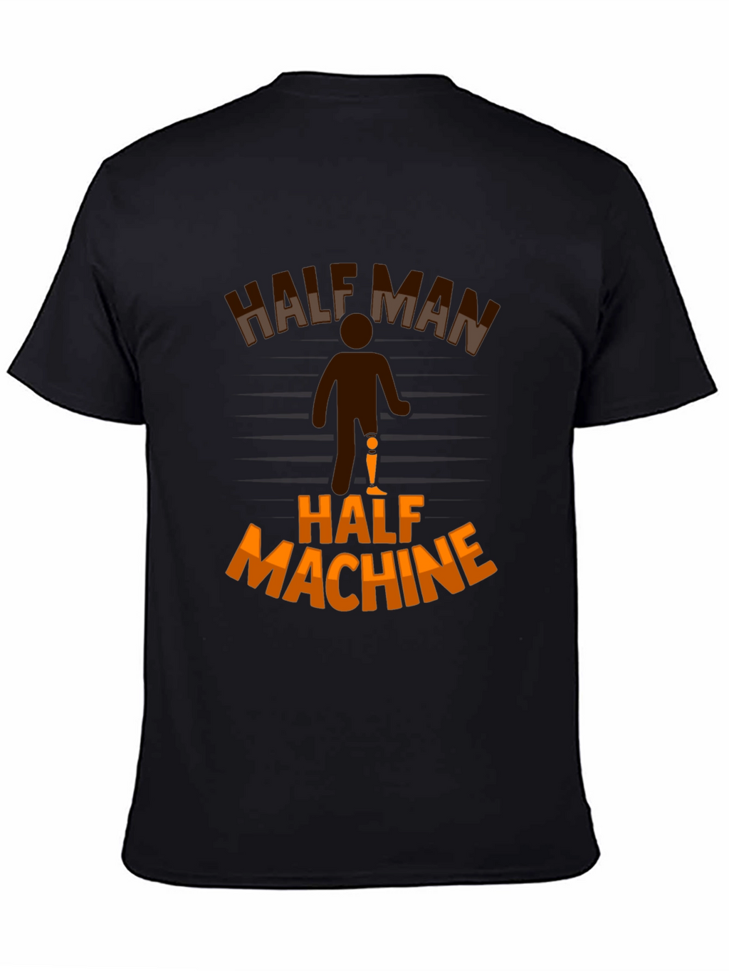 Half Man Half Machine Graphic T-Shirt