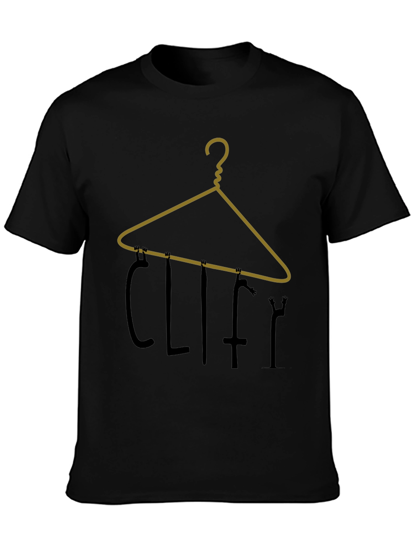 Cliffy Hanger Graphic Tee - Black