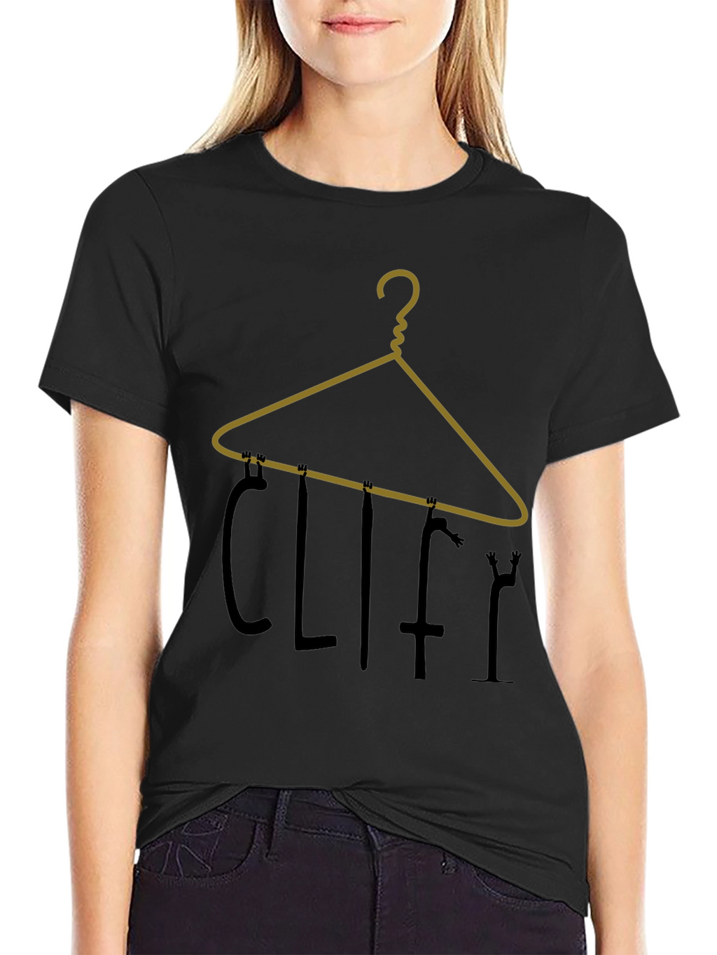 Cliffy Hanger Graphic Tee - Black