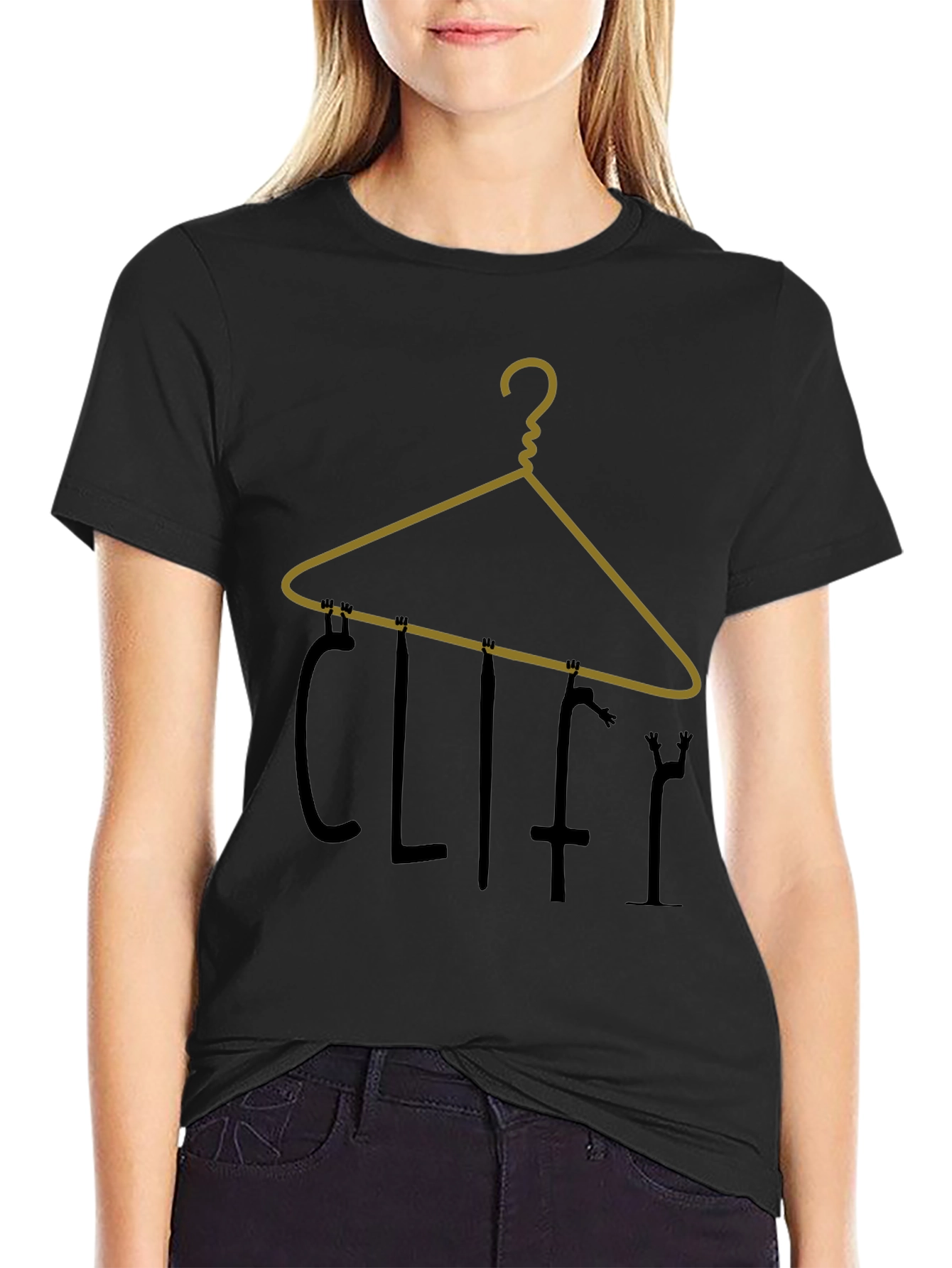 Cliffy Hanger Graphic Tee - Black