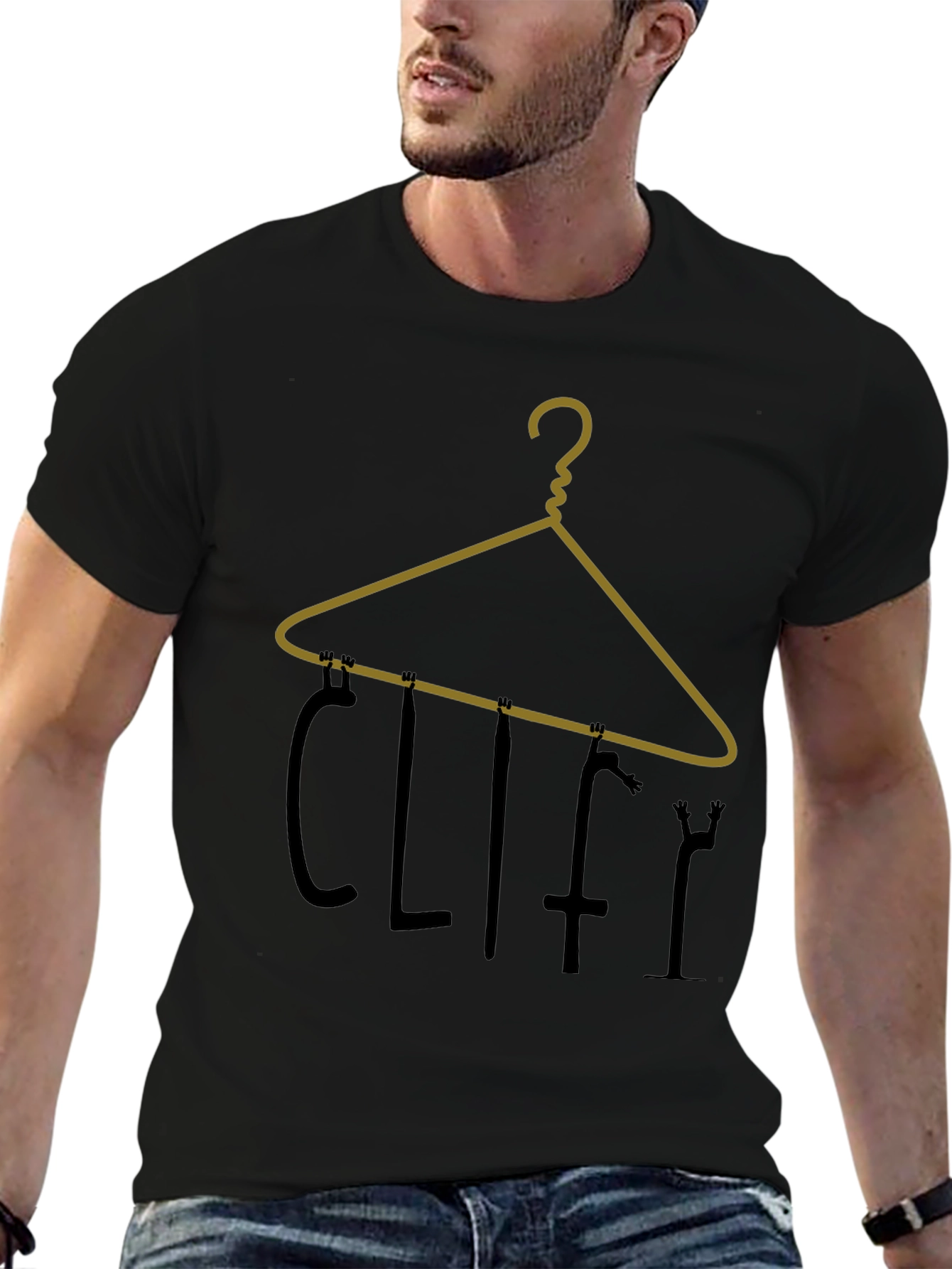 Cliffy Hanger Graphic Tee - Black