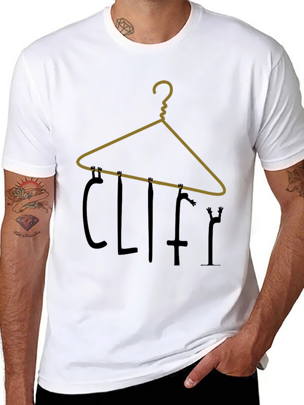 Cliffy Hanger Graphic Tee - Black