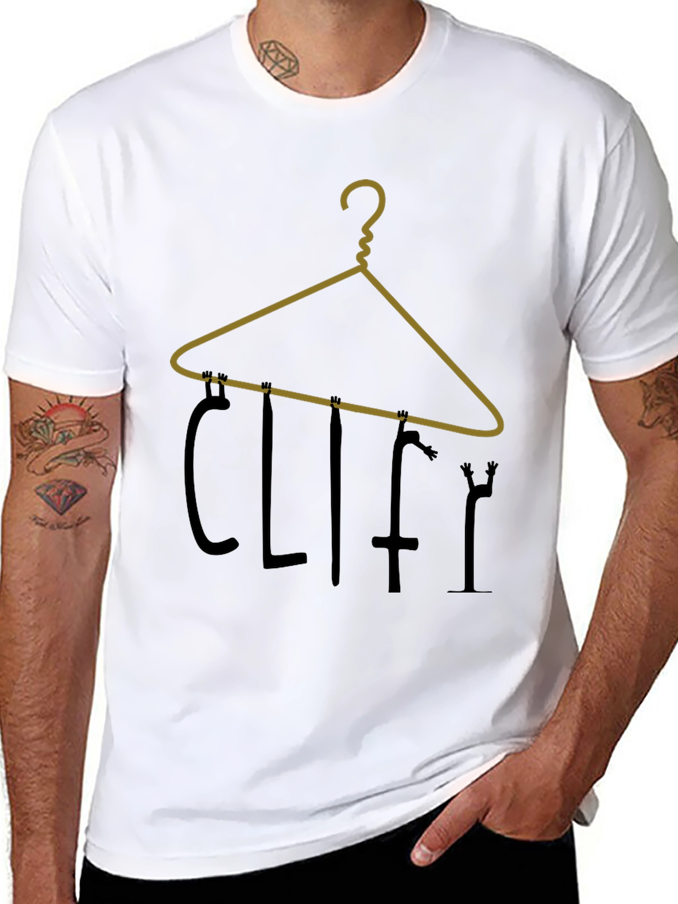 Cliffy Hanger Graphic Tee - Black