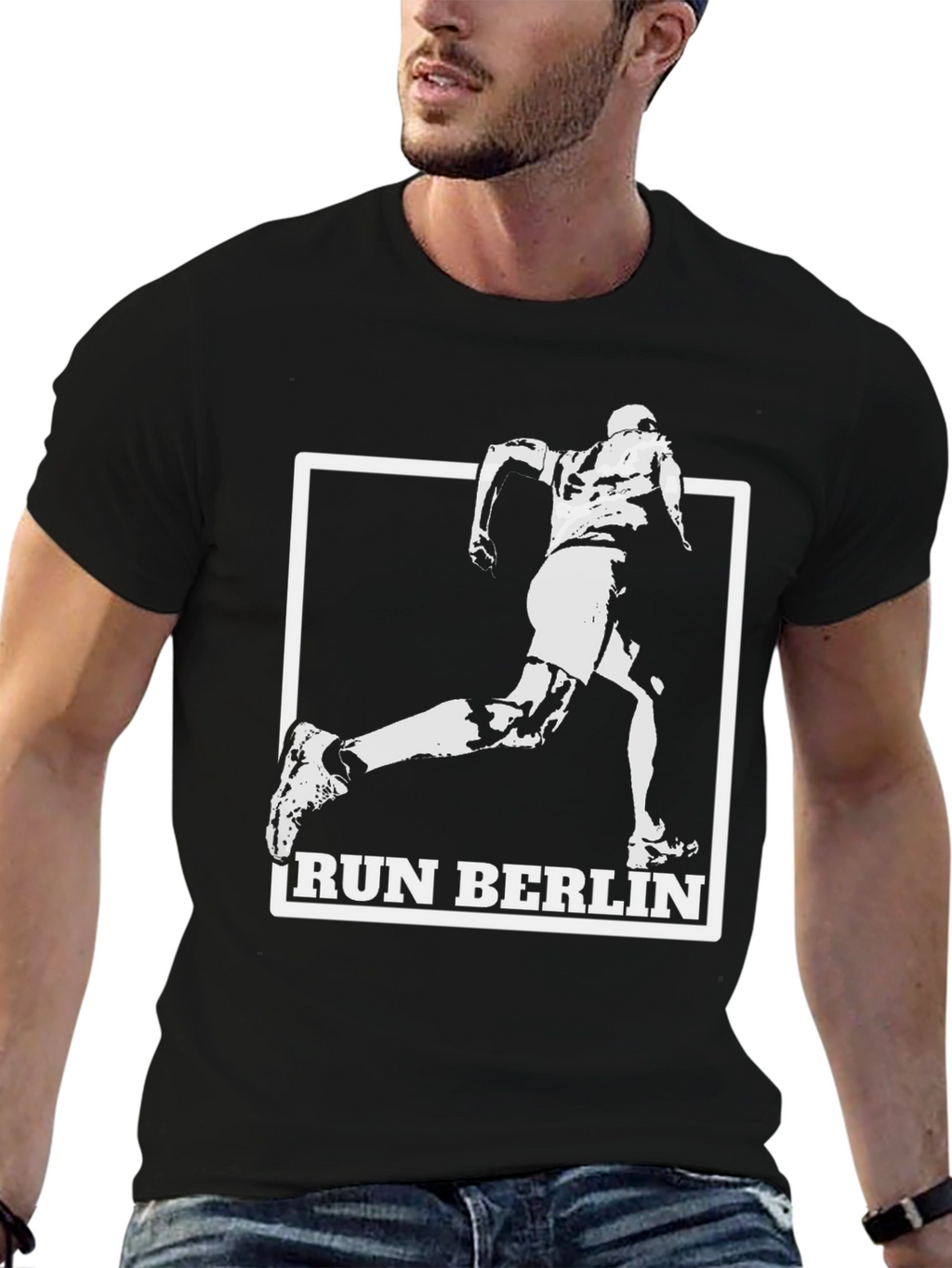 Run Berlin Graphic T-Shirt - Black