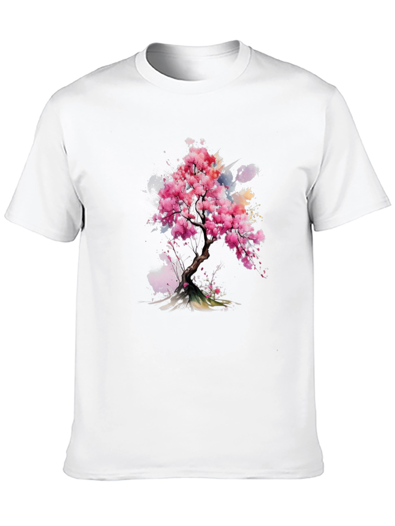 Sakura Blossom Tee - Artistic Floral Print