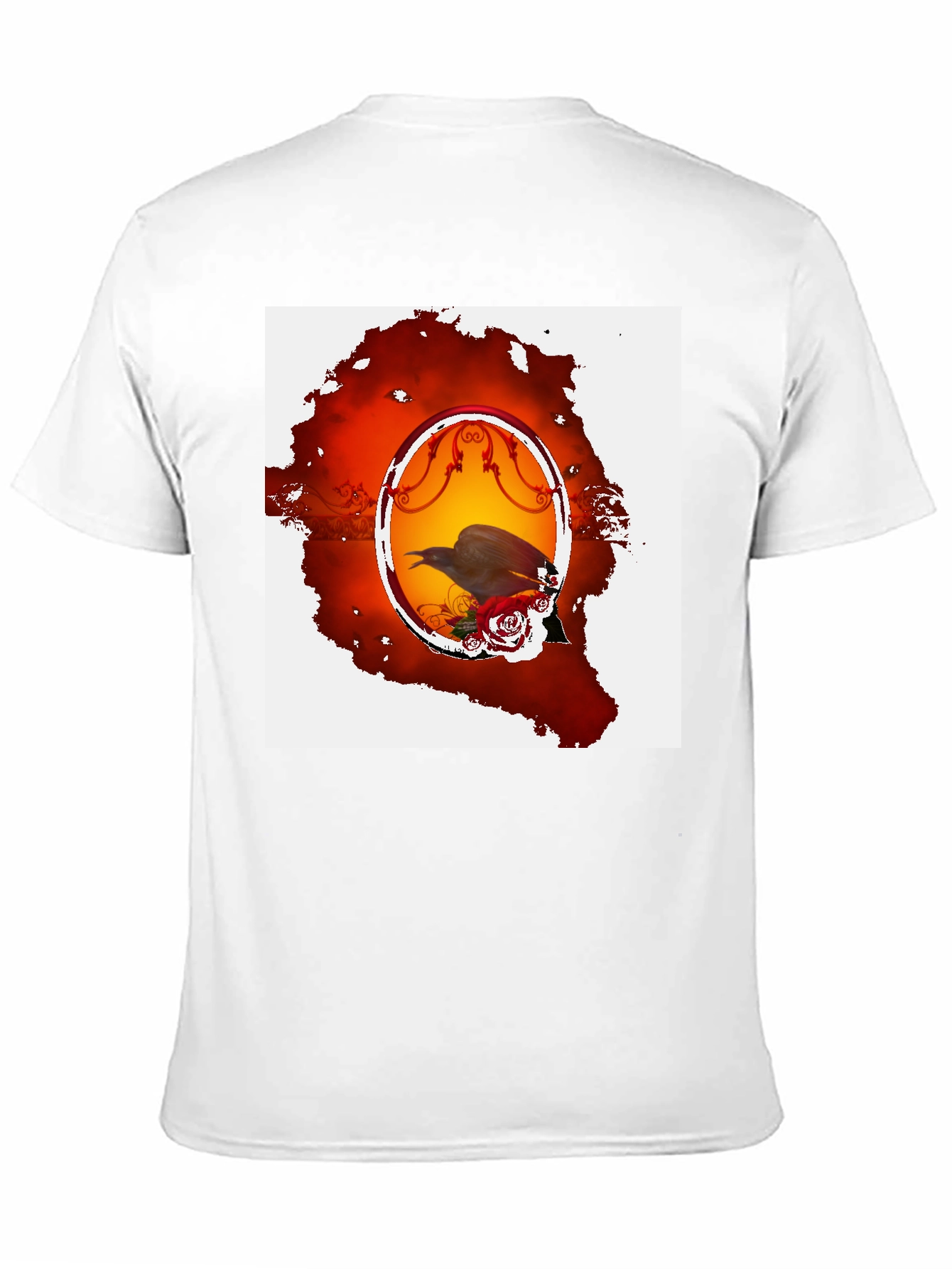 Raven & Roses Graphic Tee - Gothic Style Shirt