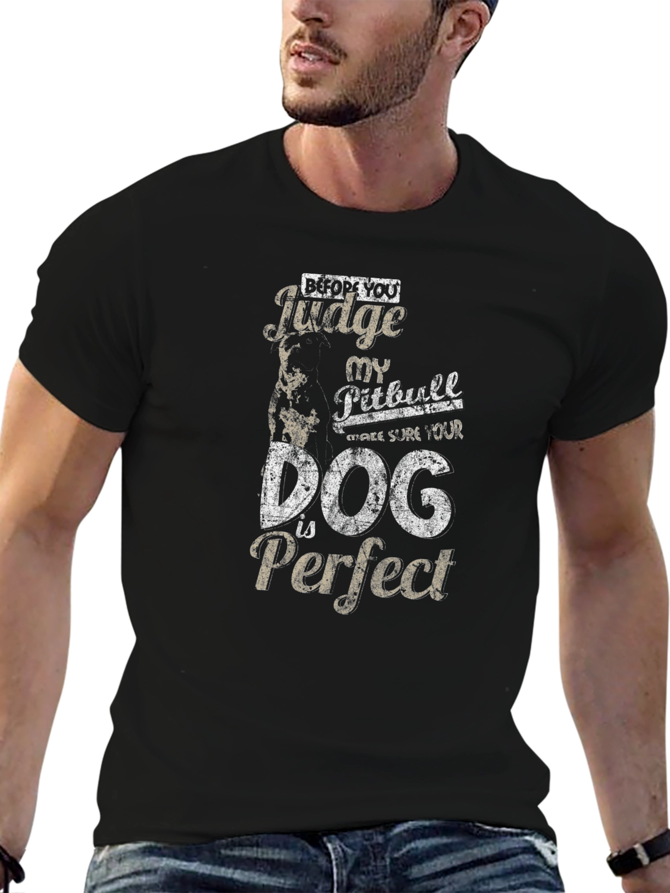 Pitbull Dog T-Shirt - Before You Judge