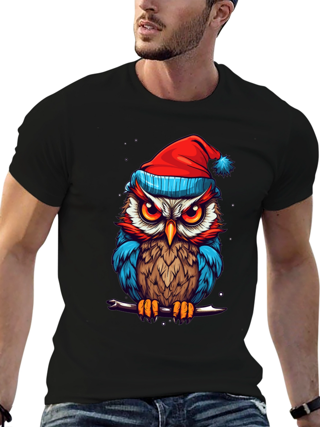 Festive Owl Graphic Tee