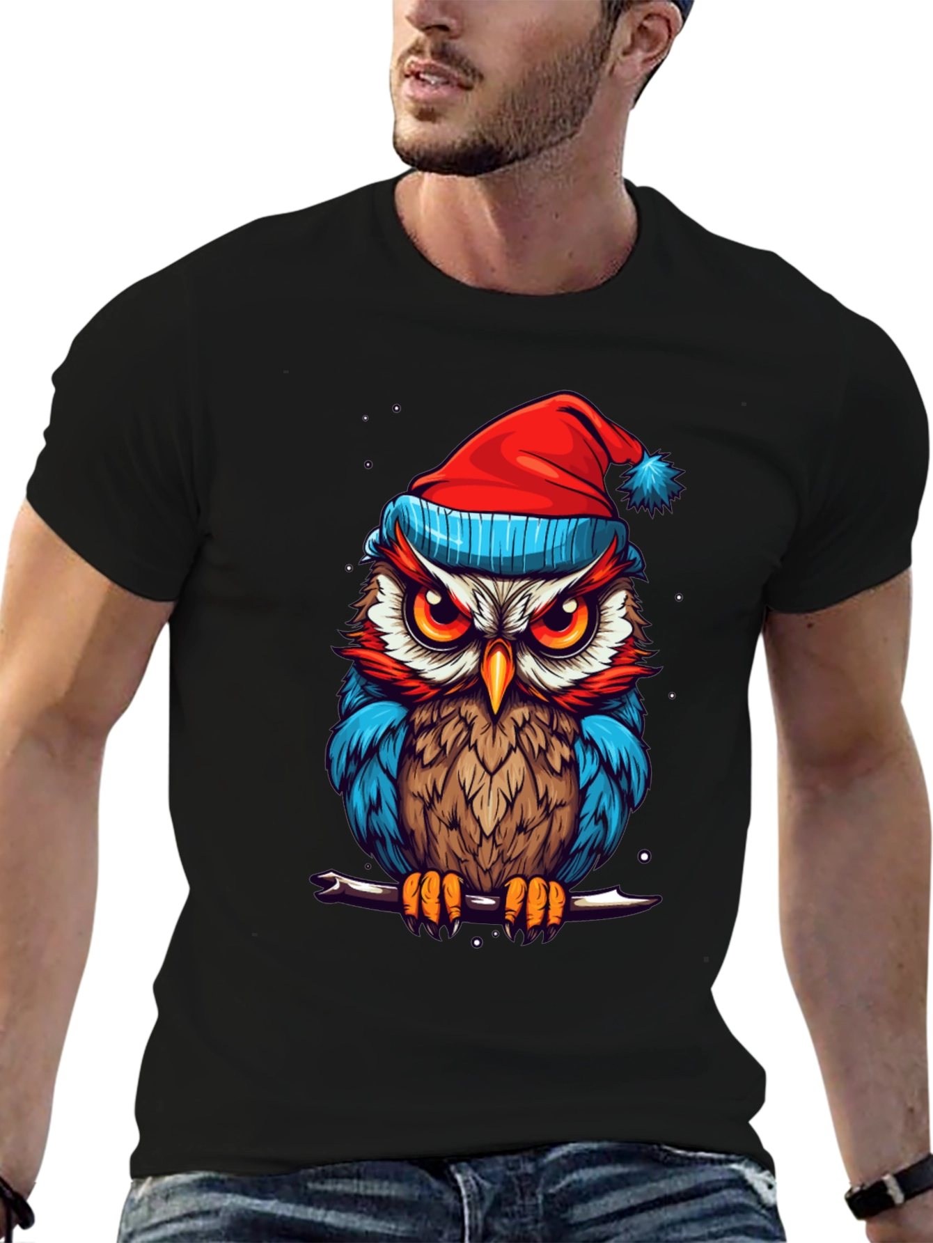 Festive Owl Graphic Tee