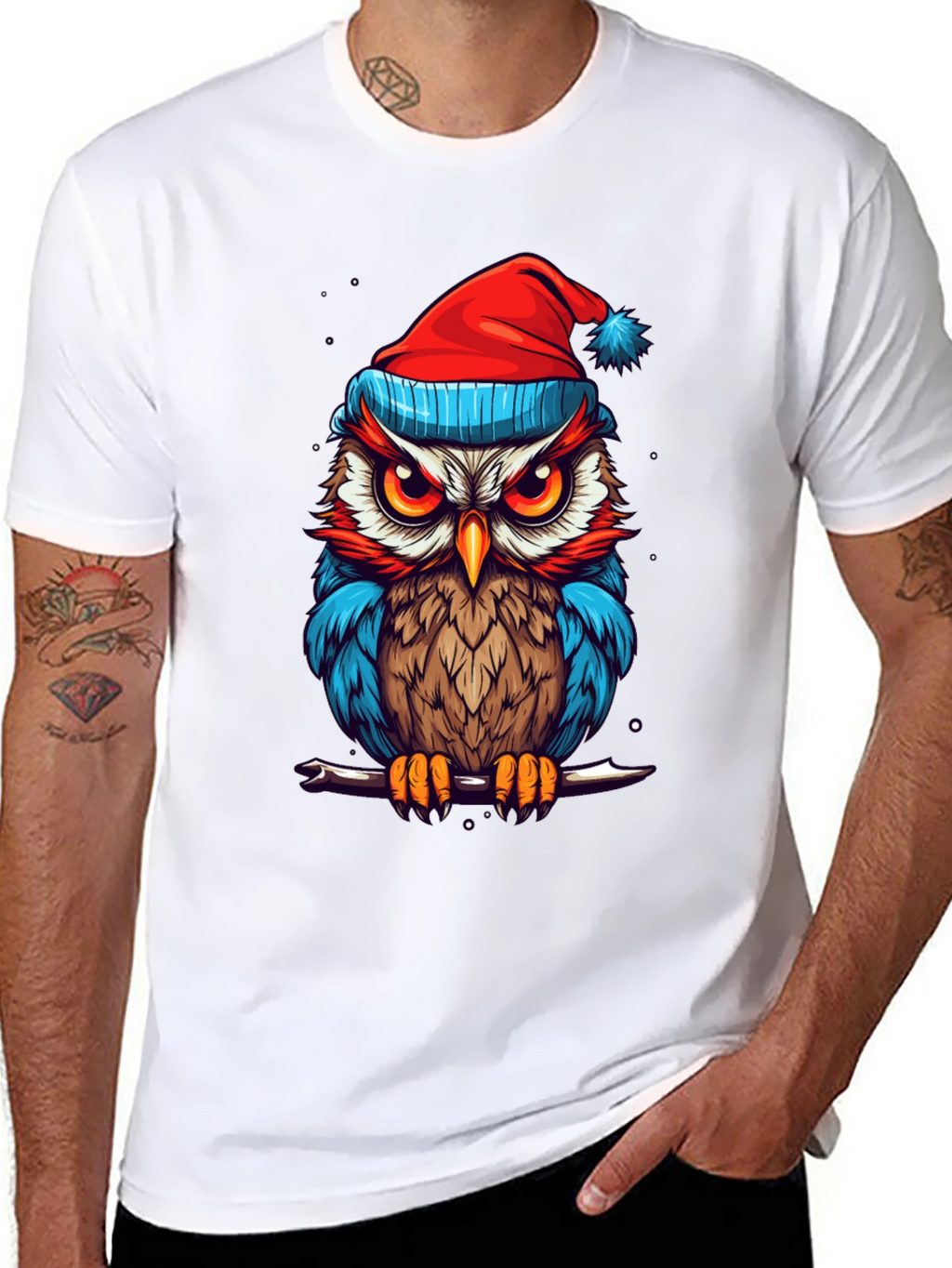 Festive Owl Graphic Tee