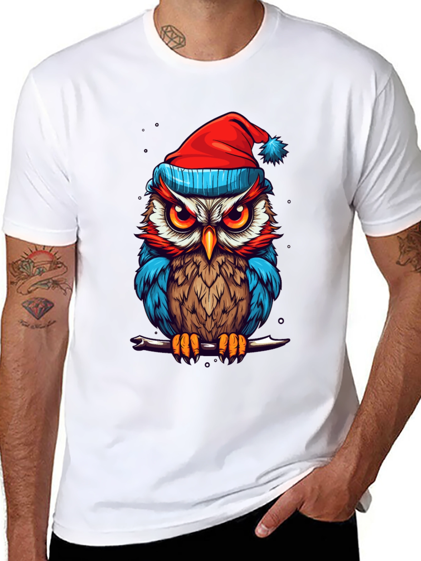 Festive Owl Graphic Tee