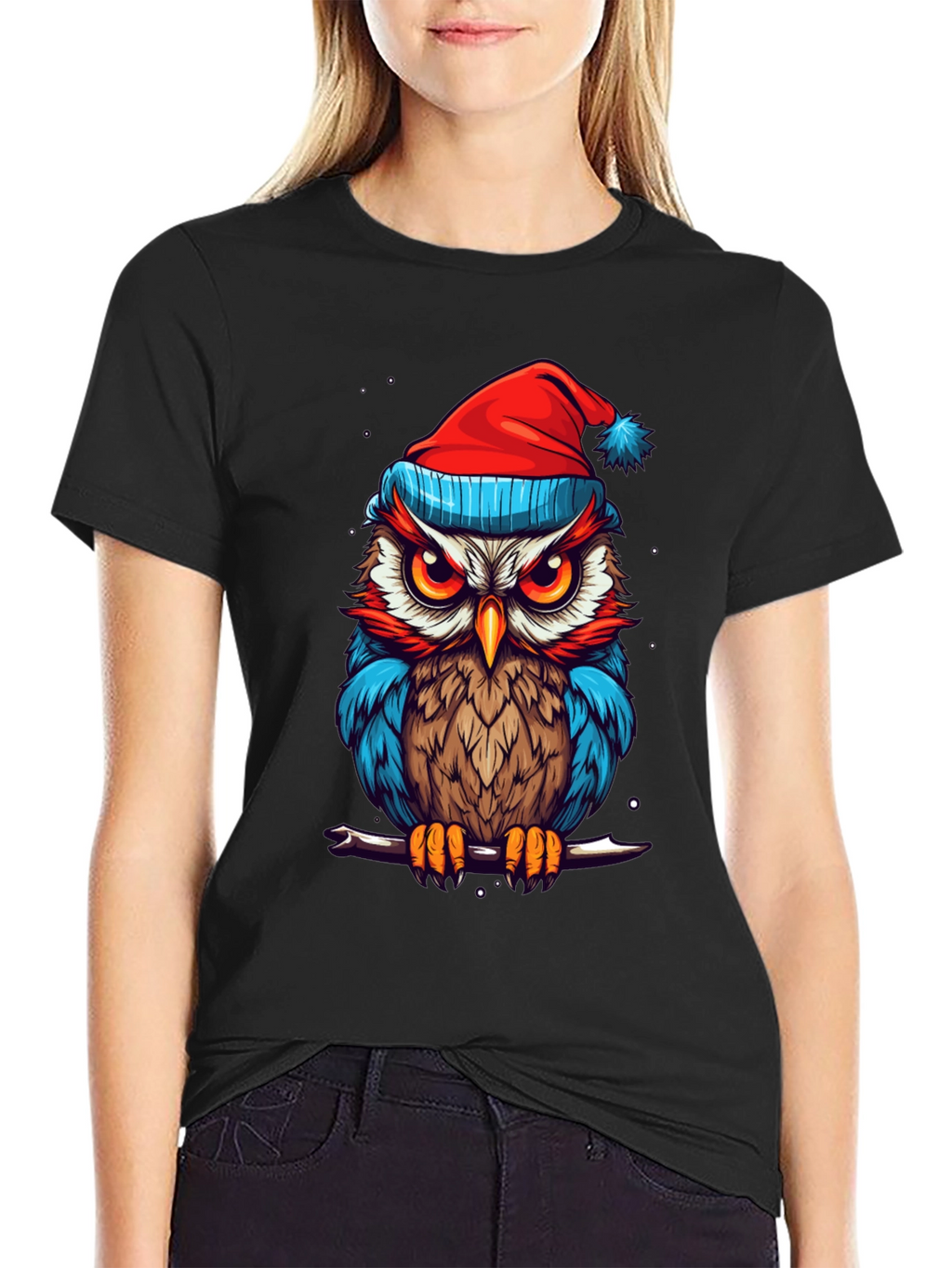 Festive Owl Graphic Tee