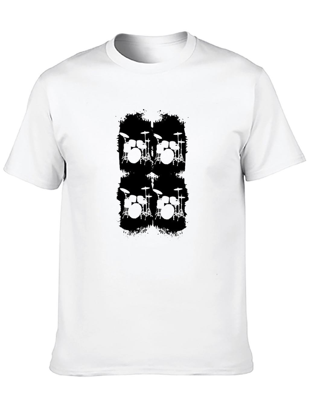 Drum Kit Graphic Black T-Shirt