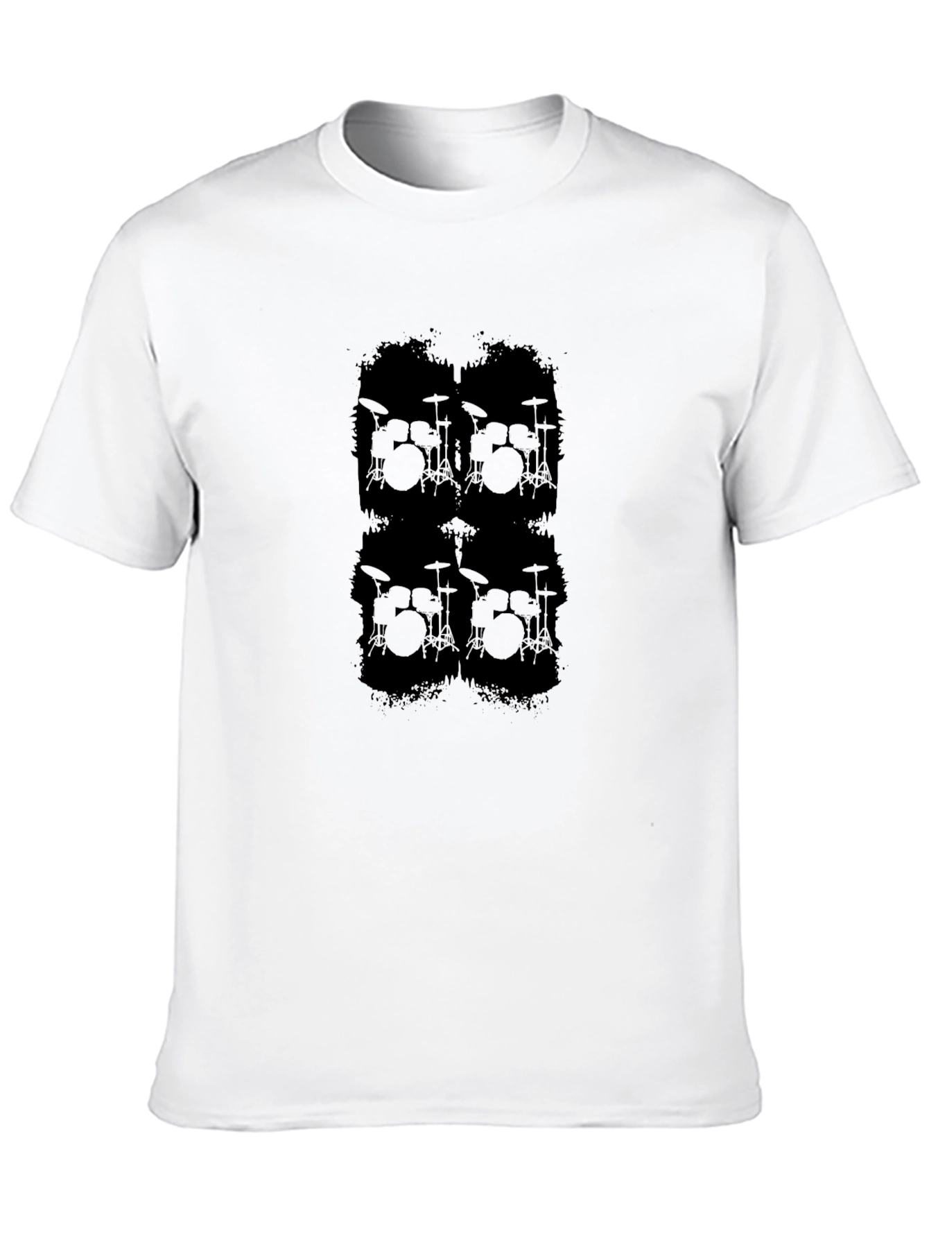 Drum Kit Graphic Black T-Shirt