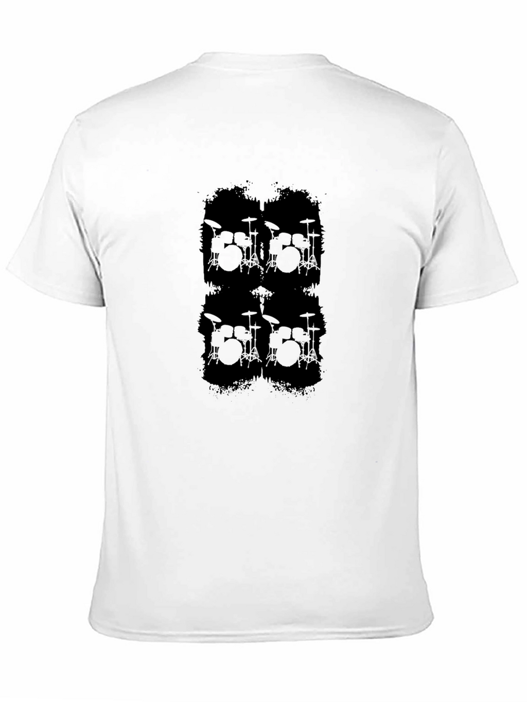 Drum Kit Graphic Black T-Shirt