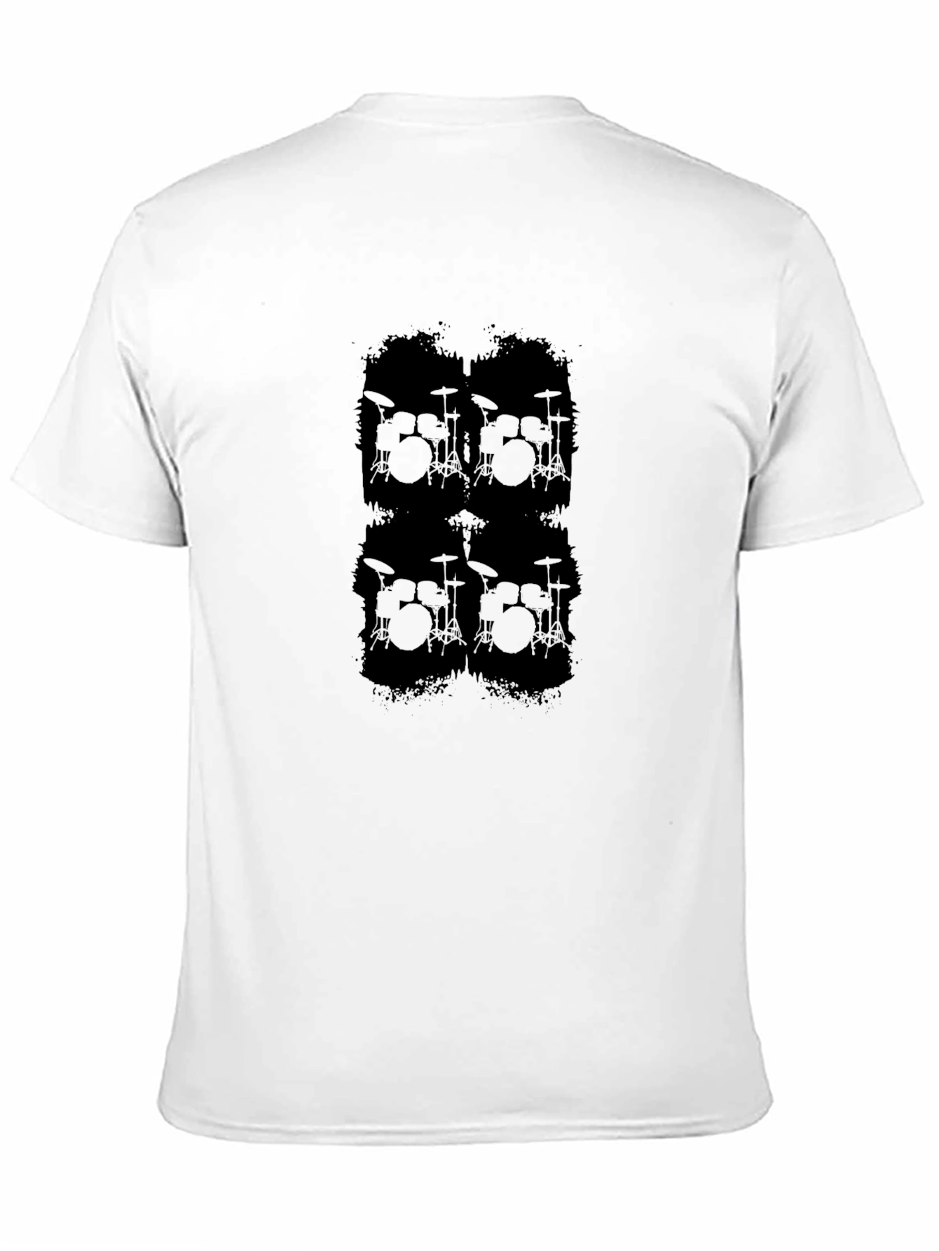 Drum Kit Graphic Black T-Shirt