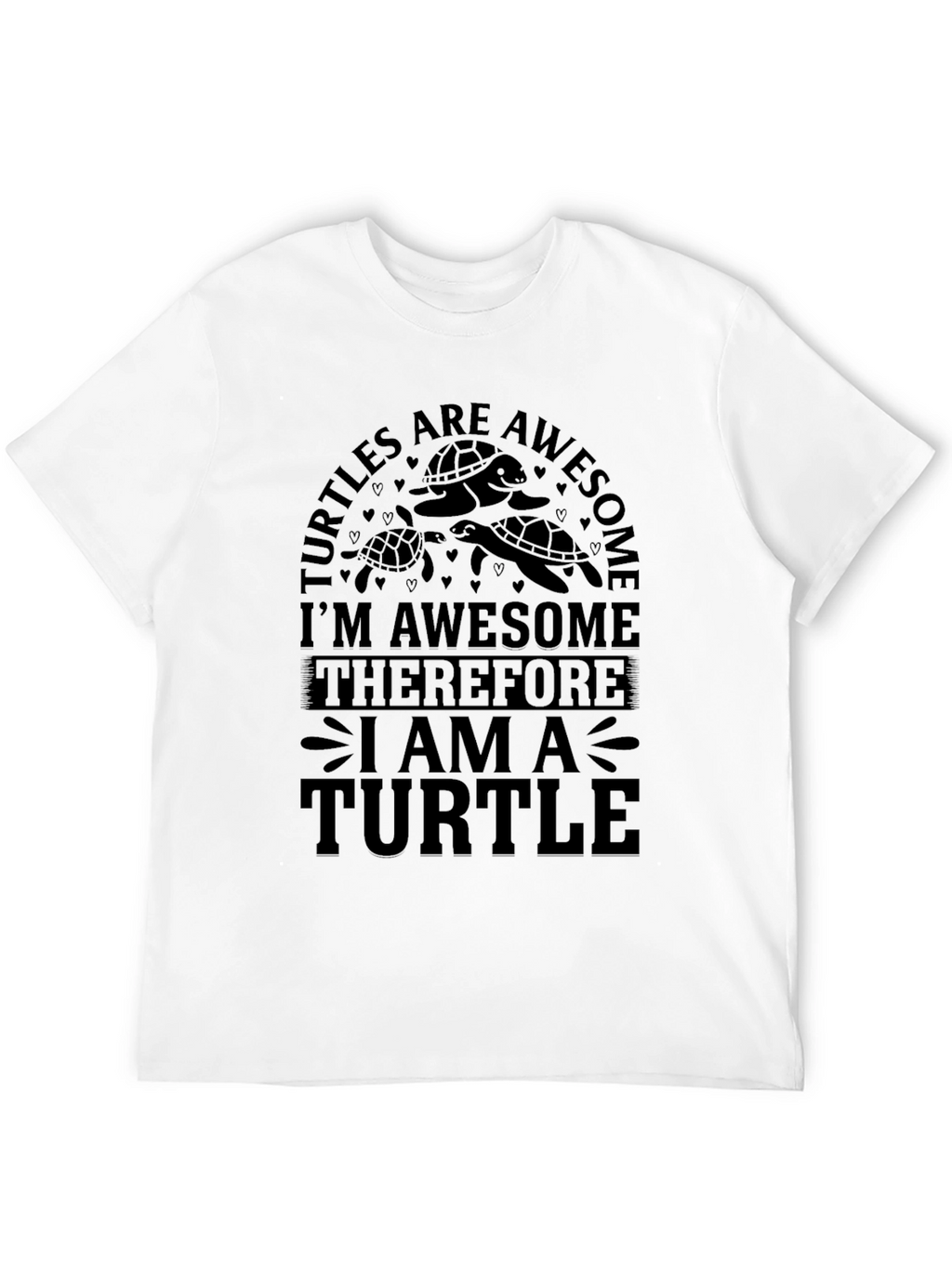 Turtles Are Awesome Graphic Tee - Black