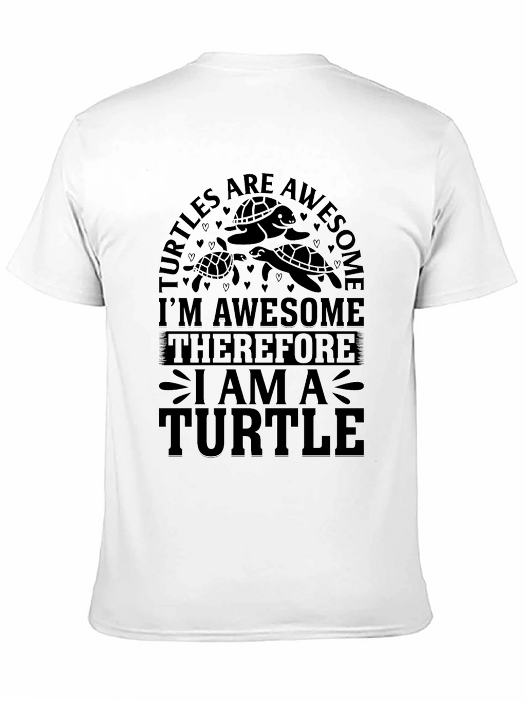 Turtles Are Awesome Graphic Tee - Black