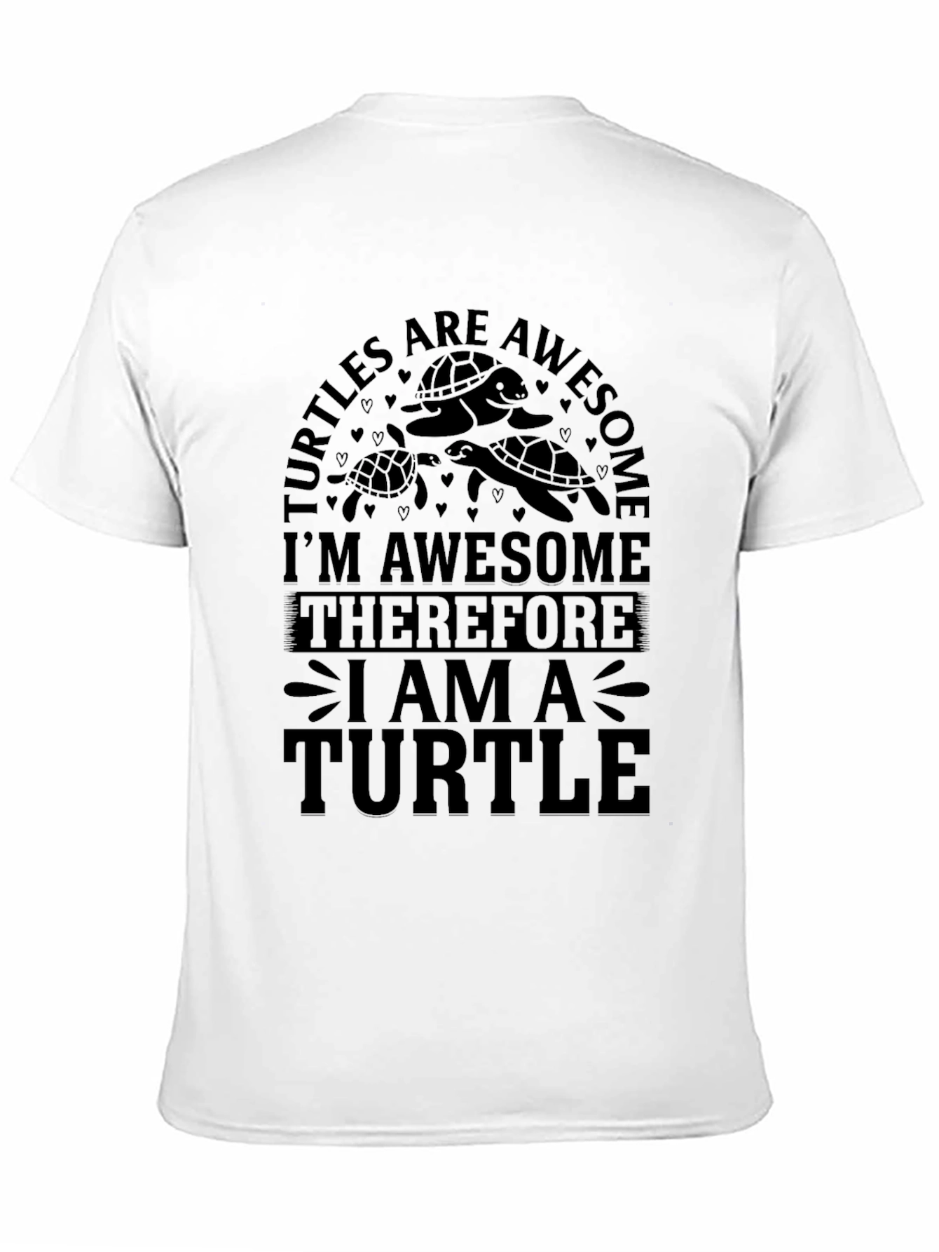 Turtles Are Awesome Graphic Tee - Black
