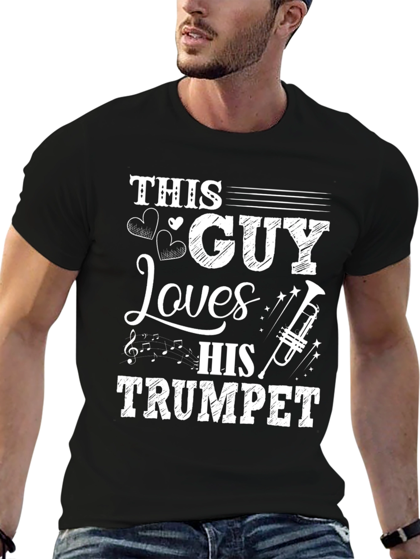 This Guy Loves His Trumpet - Musician T-Shirt