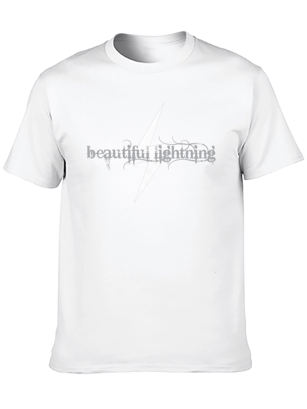 Beautiful Lightning Graphic Black T-Shirt