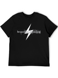 Beautiful Lightning Graphic Black T-Shirt