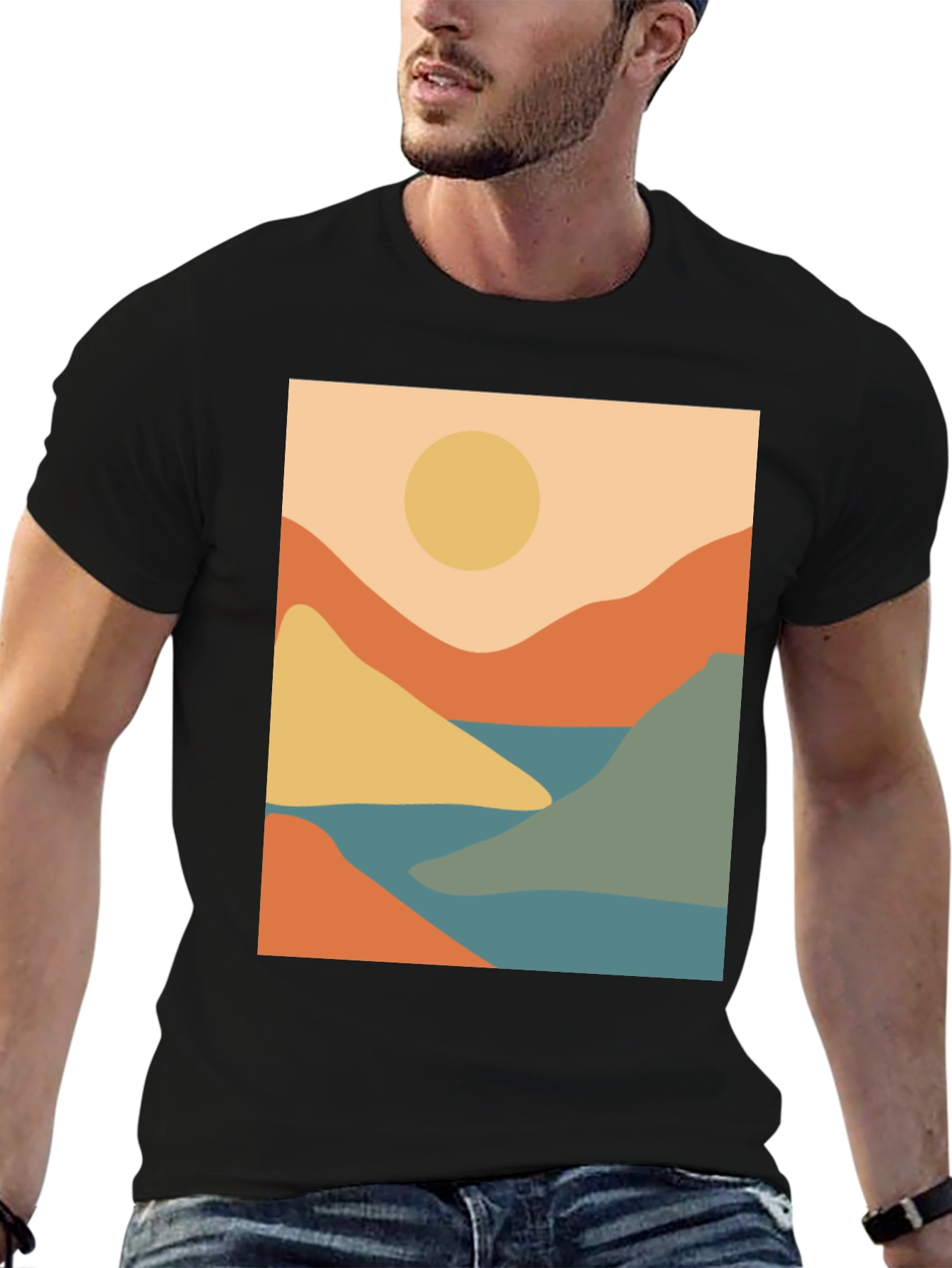 Abstract Mountain Landscape T-Shirt