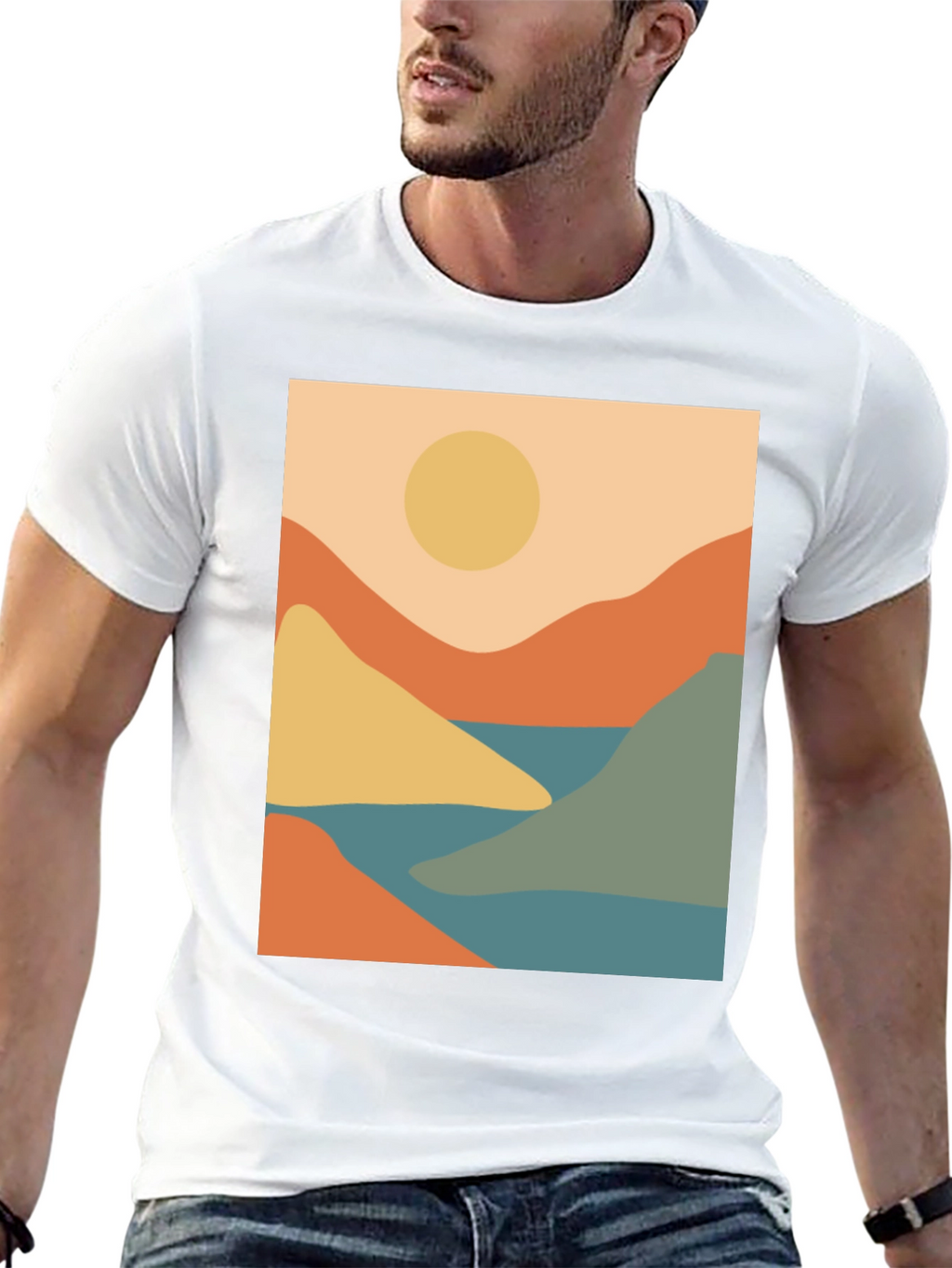 Abstract Mountain Landscape T-Shirt
