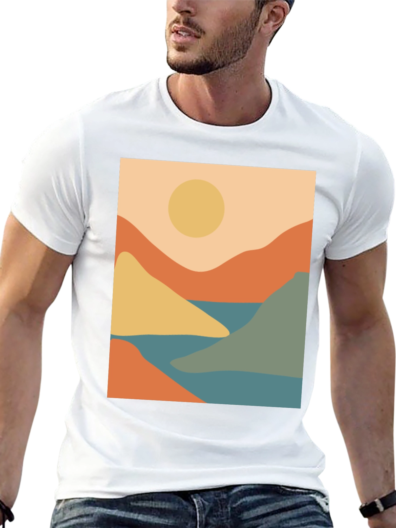 Abstract Mountain Landscape T-Shirt