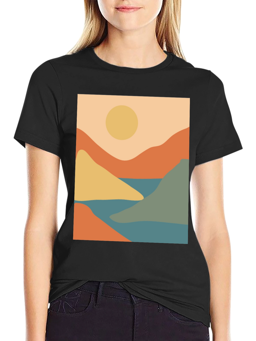 Abstract Mountain Landscape T-Shirt