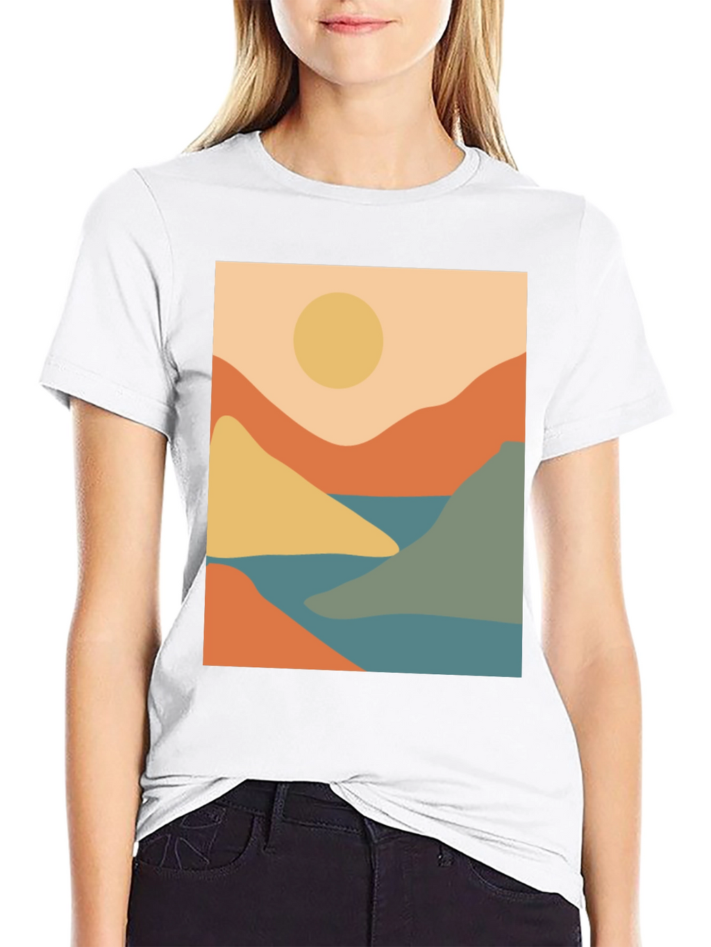 Abstract Mountain Landscape T-Shirt