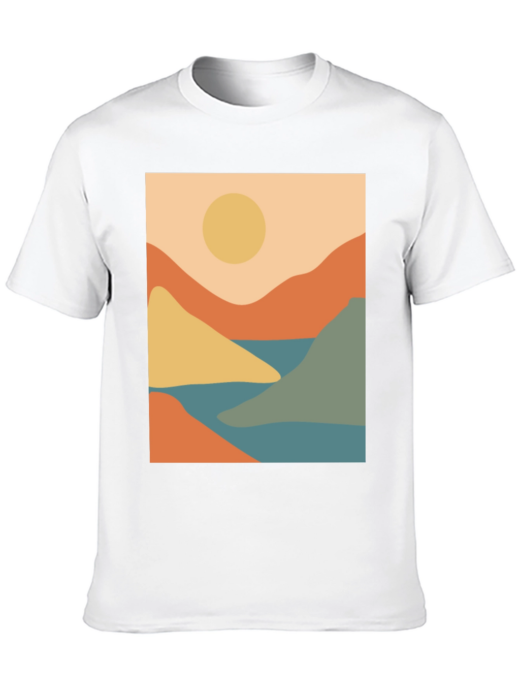 Abstract Mountain Landscape T-Shirt
