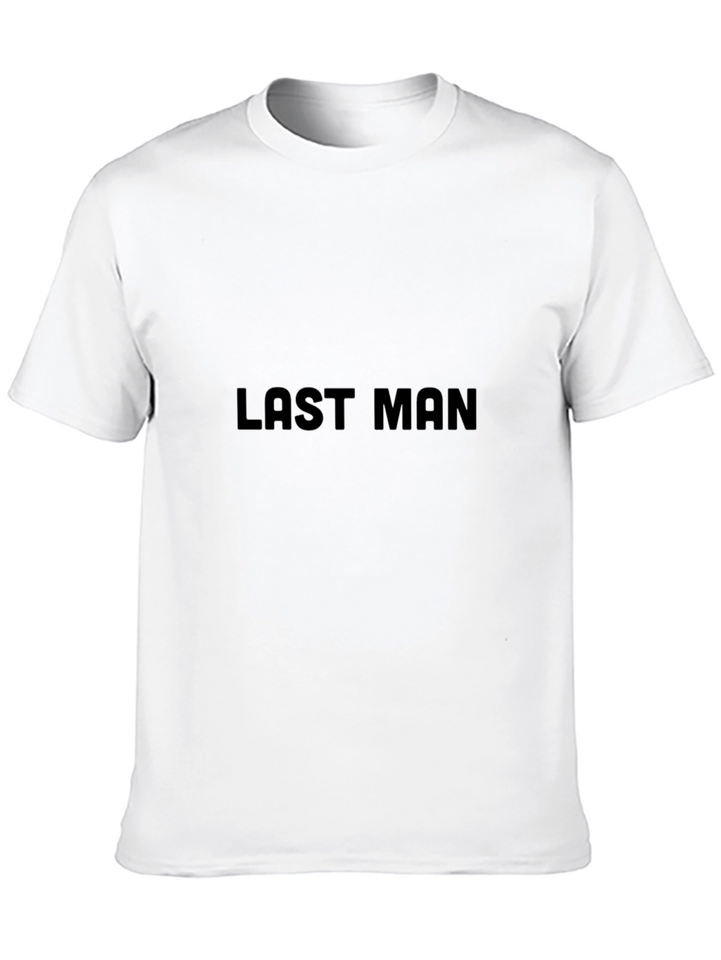 Mens Black Last Man Graphic Tee - Casual Style