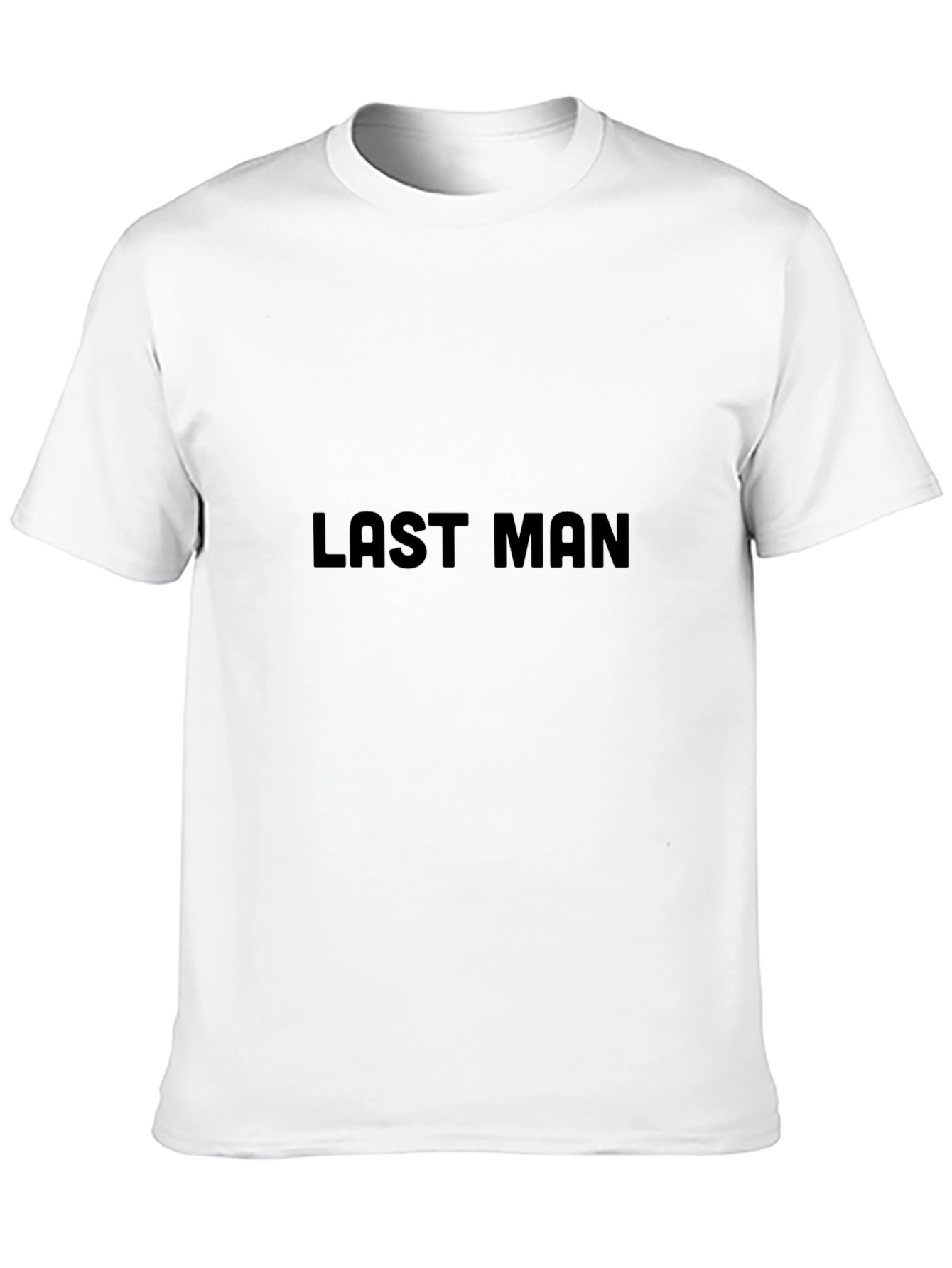Mens Black Last Man Graphic Tee - Casual Style
