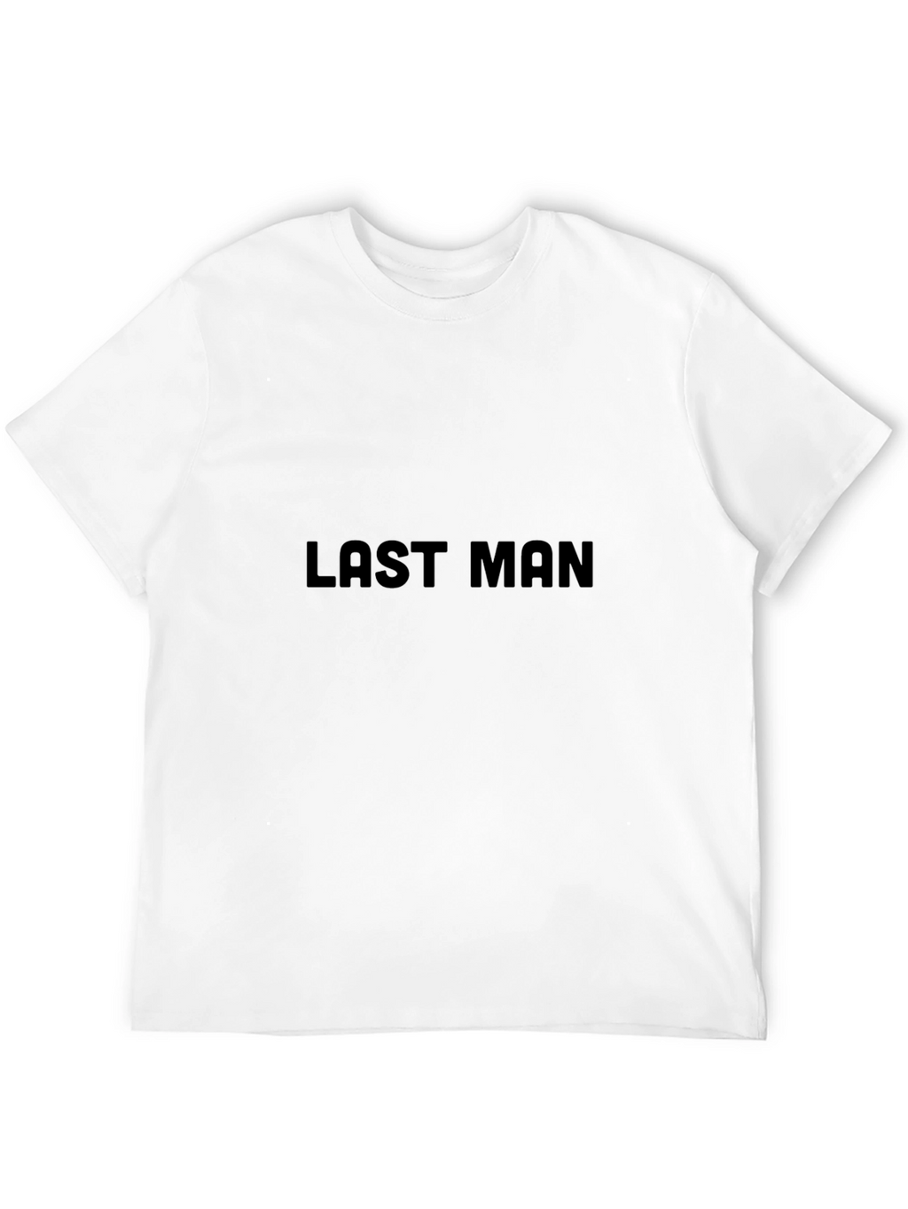 Mens Black Last Man Graphic Tee - Casual Style