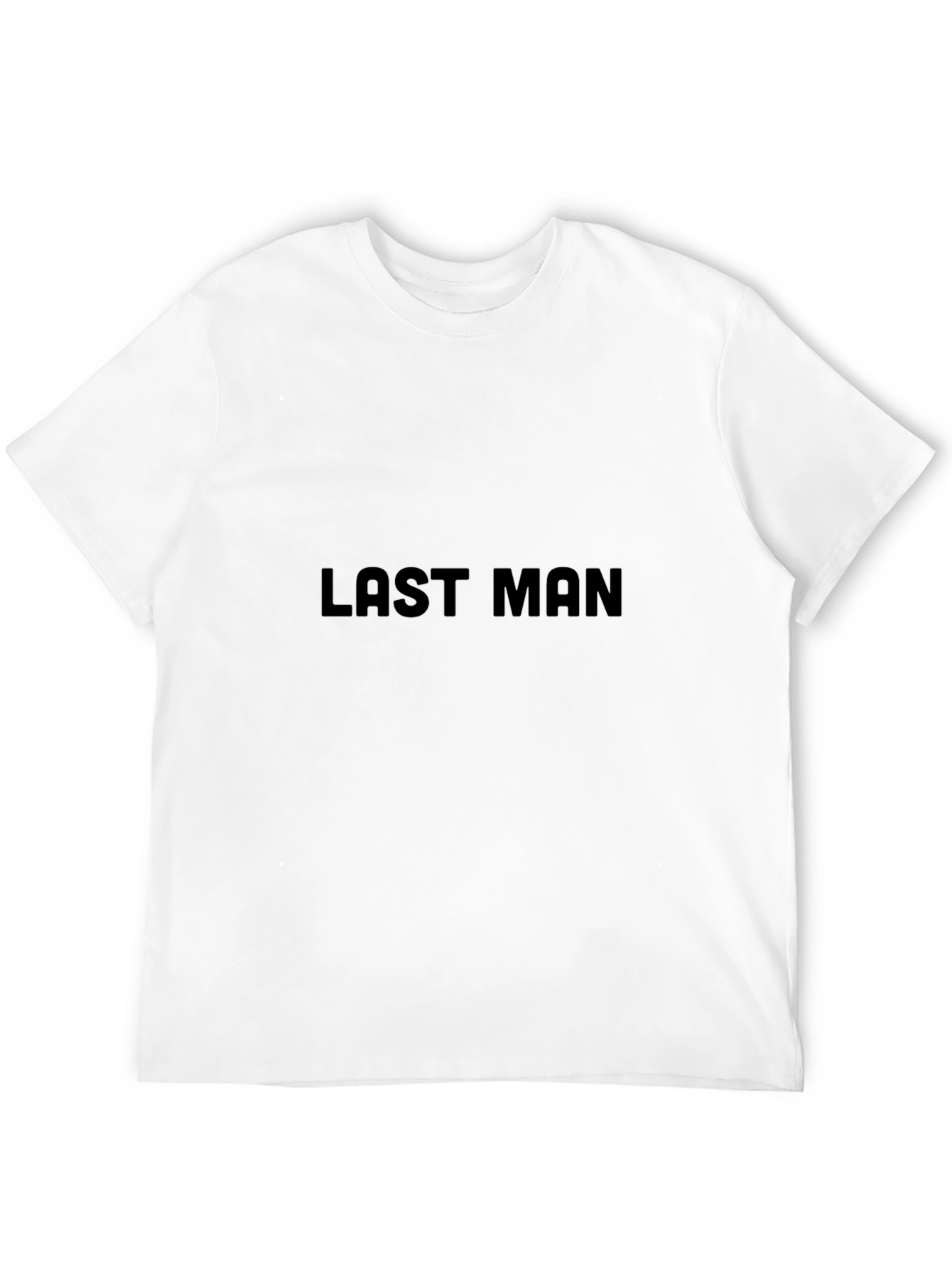 Mens Black Last Man Graphic Tee - Casual Style