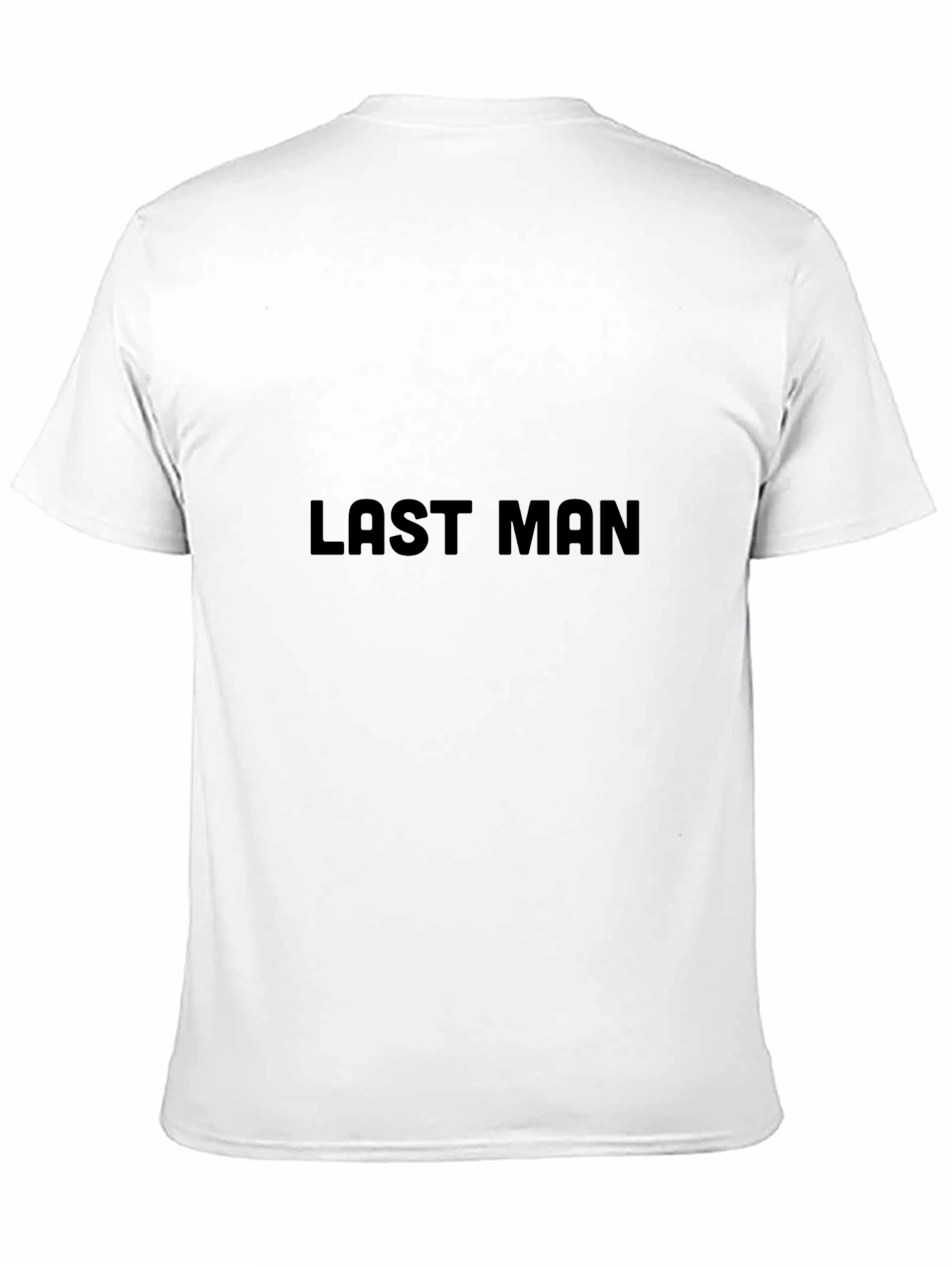Mens Black Last Man Graphic Tee - Casual Style