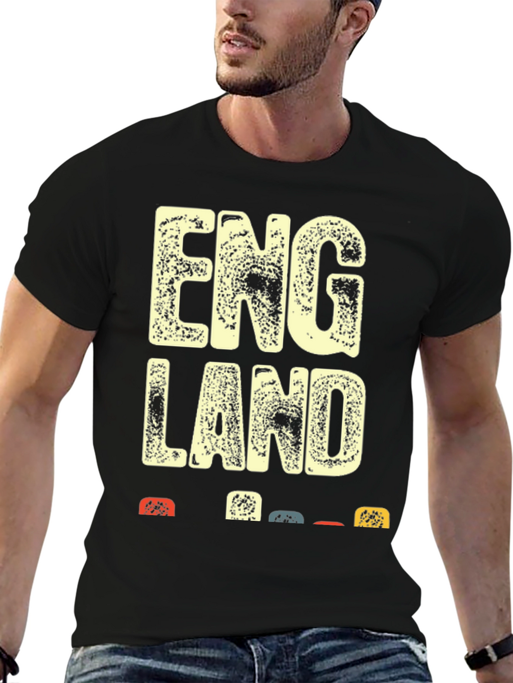 Retro England Graphic Tee - Black