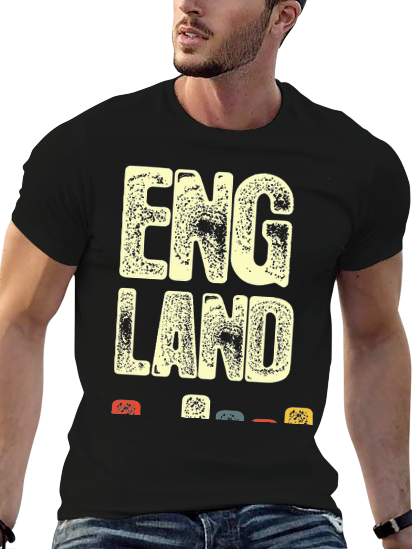 Retro England Graphic Tee - Black