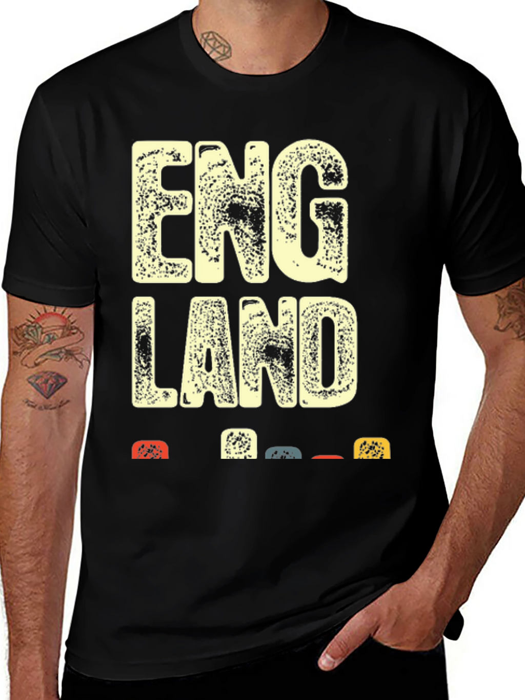 Retro England Graphic Tee - Black