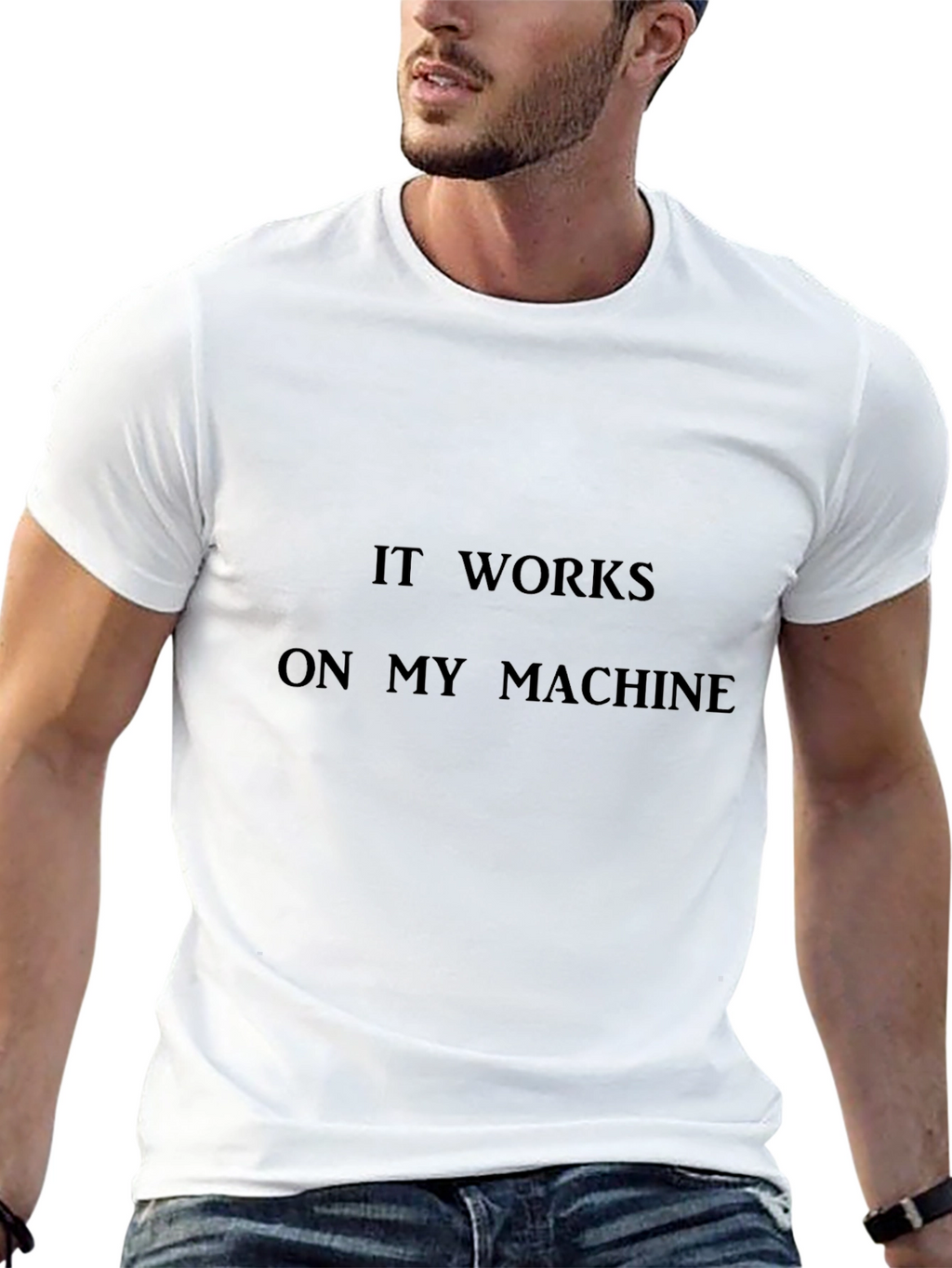 It Works On My Machine - Black T-Shirt