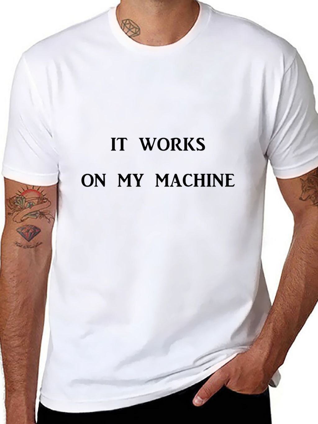 It Works On My Machine - Black T-Shirt