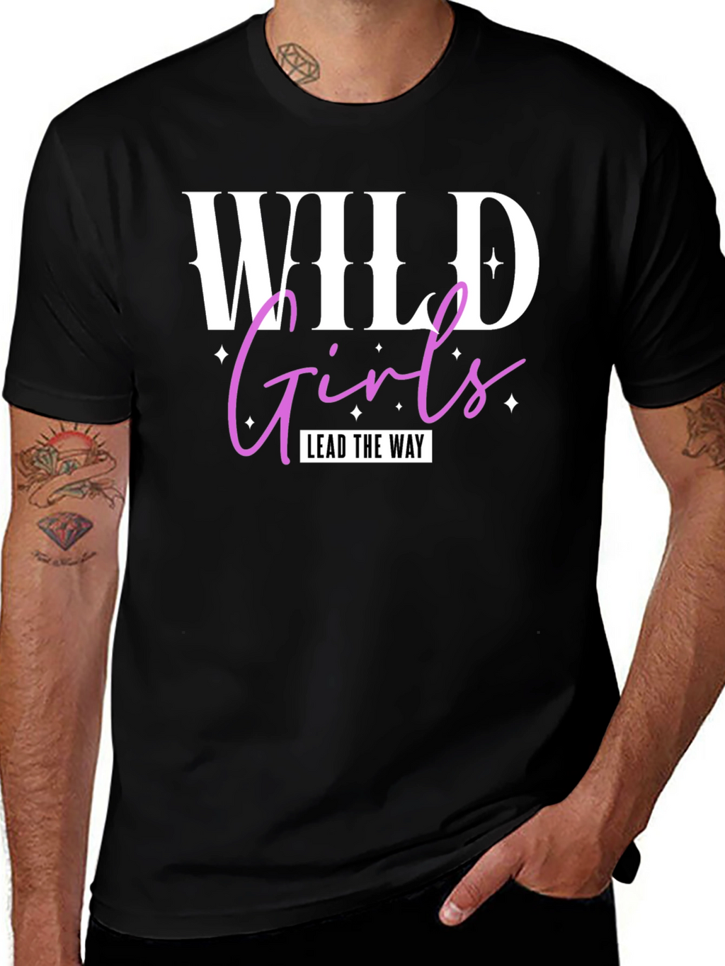Wild Girls Tee - Lead The Way - Black
