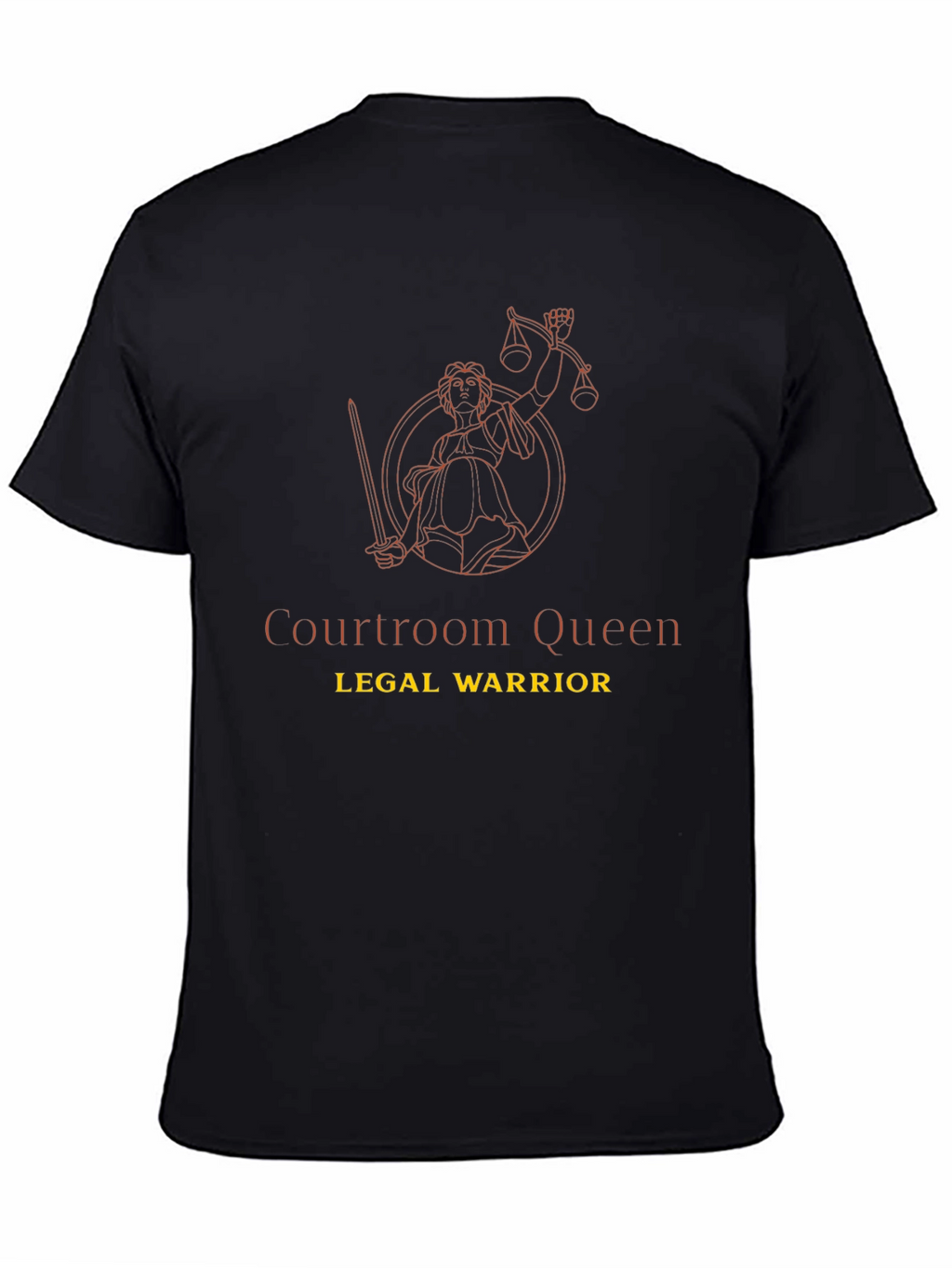 Courtroom Queen Legal Warrior Graphic T-Shirt